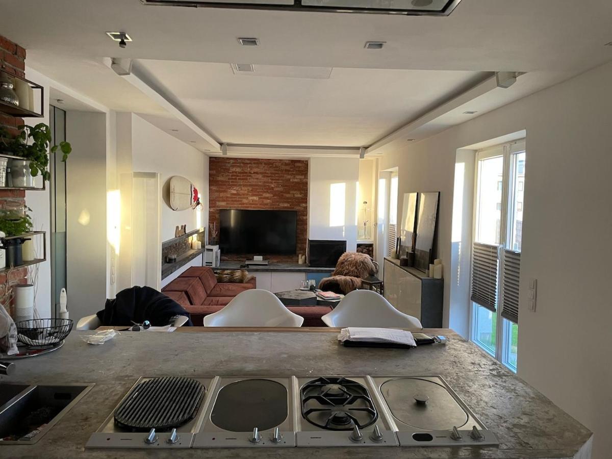 Apartment Private Loft With Rooftop & Jacuzzi In Center Dusseldorf